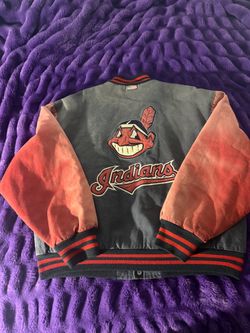 Rare Vtg. Cleveland Indians Varsity Bomber Jacket Large