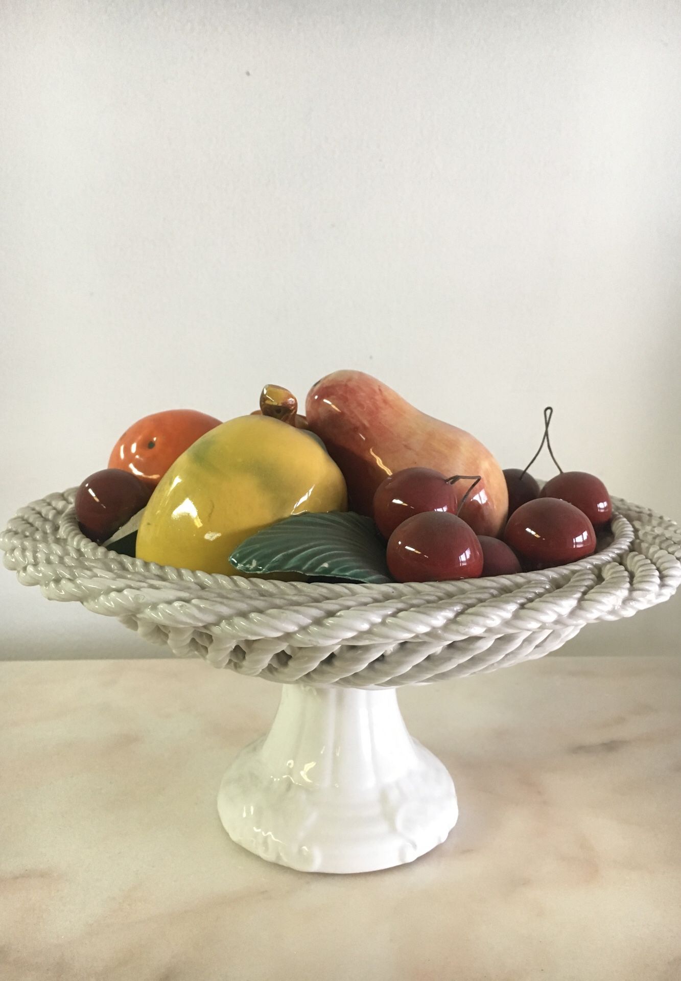 Italian ceramic fruit stand