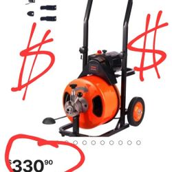 🔥VEVOR Drain Cleaner Machine 100 FT x 1/2 Inch