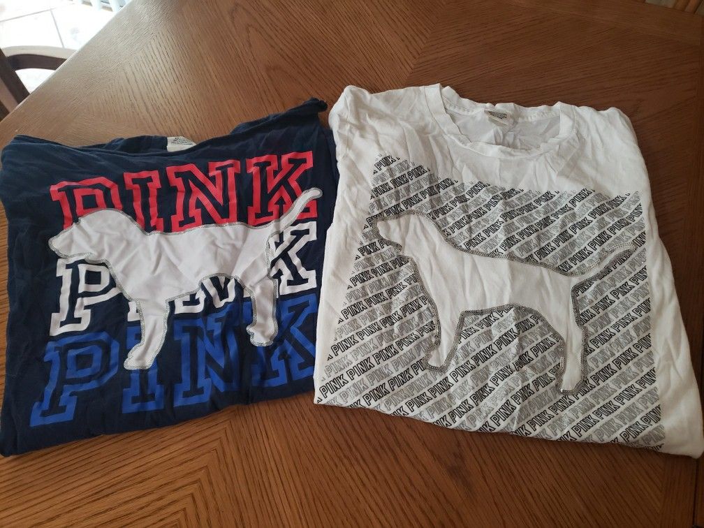 New XS Pink shirts Victorias Secret