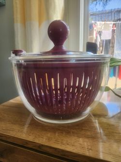 Salad Spinner with Clear Bowl