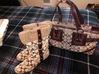 Coach boots and bag $60