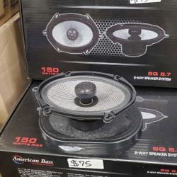 5X7 AND 6X8 DOOR SPEAKERS SYSTEM BY AMERICAN BASS $70 APAIR 