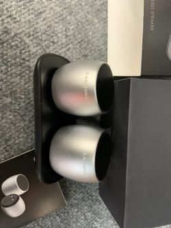 Sardine mini super loud st Bluetooth speakers wuth wireless charger works together good for indoor and outdoor