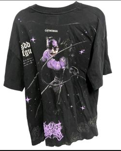 Darc Sport x Batman DC Comics Catwoman Side By Side Tee Shirt Black Large L