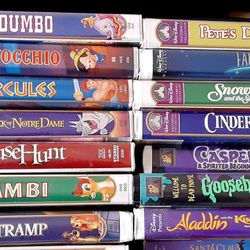 Vintage Disney VHS movies Black Diamond  & Masterpiece