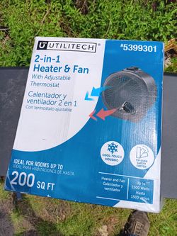 2 In 1 Heater And Fan