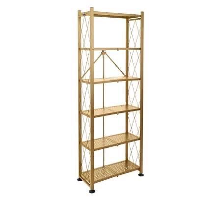 New ORIGAMI RB SERIES: FOLDOUT 6-SHELF MODERN PERFORATED BOOKCASE