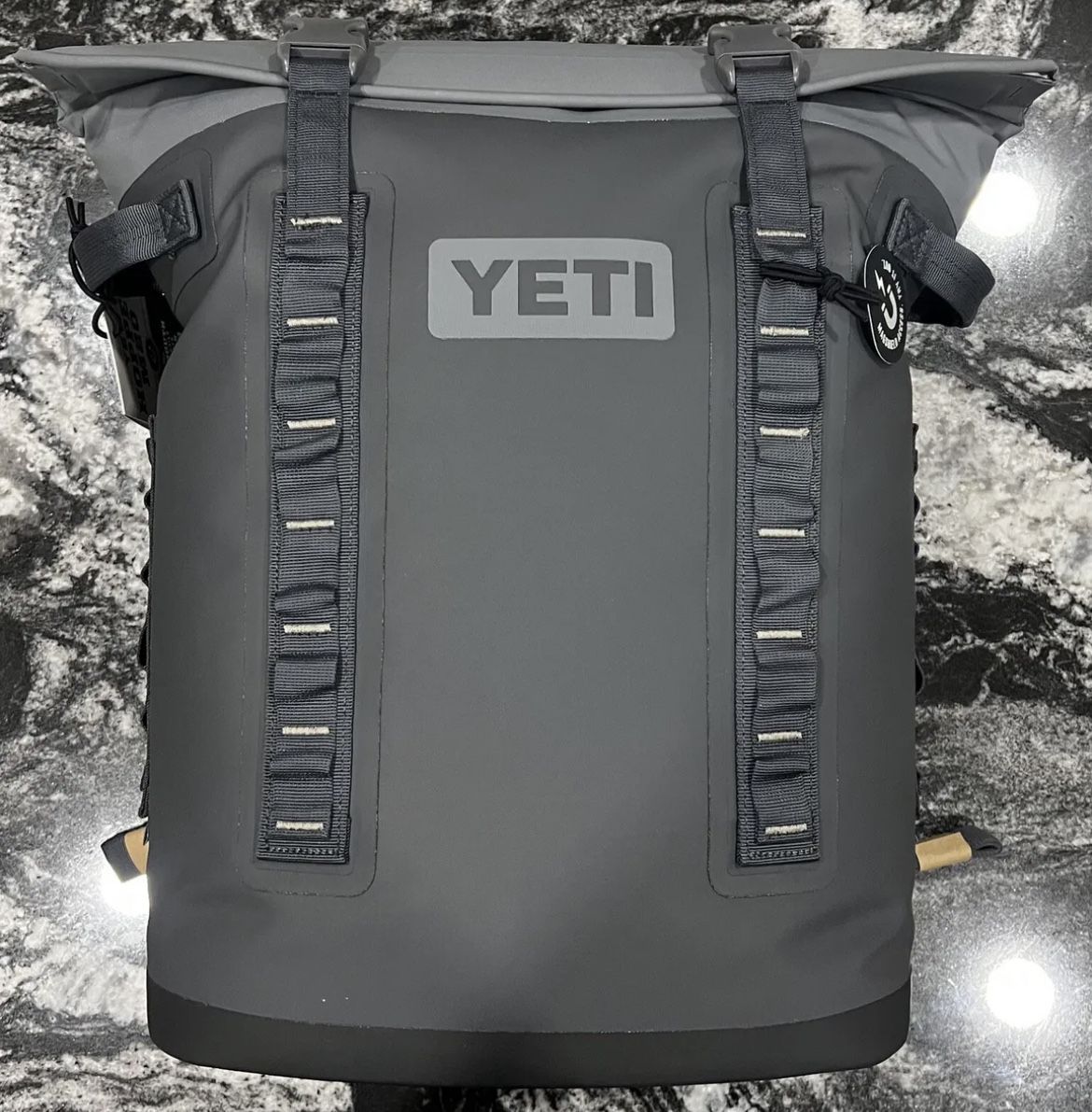 YET 7.2 gal Soft Sided Cooler, Charcoal Gray and Black 