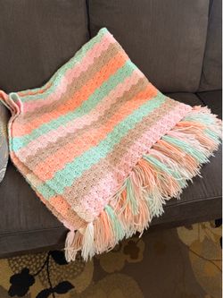 Vintage Afghan/ Handmade Blanket