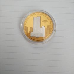 9/11 2001-2006 5th Anniversary Twin Towers Commemorative Coin 