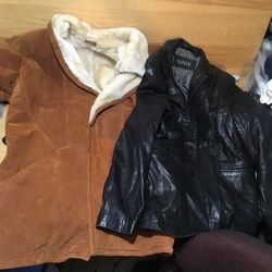 Siena & COMINT Leather Jacket Womens  Size M