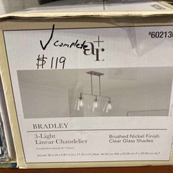 3 Light Linear Chandelier
