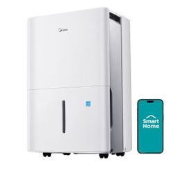 Midea 4,500 Sq. Ft. Dehumidifier With Pump Included, 50 Pint -