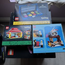 Pokemon Lego Lot Charizard Venusaur Blastoise Pokemon Center, Badges, restaurant  