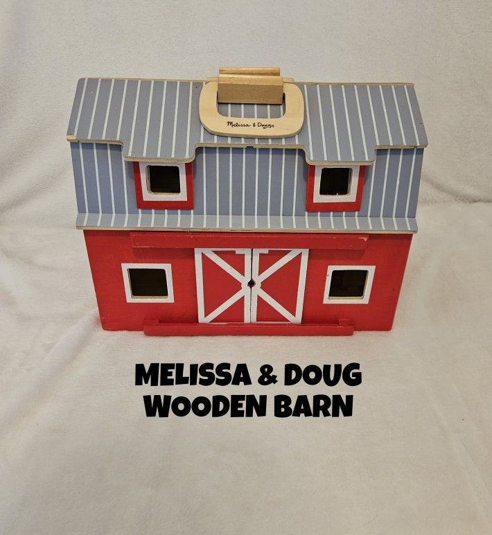 MELISSA AND DOUG WOODEN BARN TOY