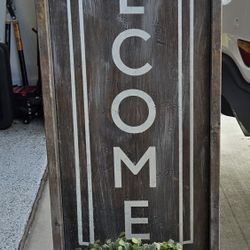 Welcome Outside Decor For Flores Family