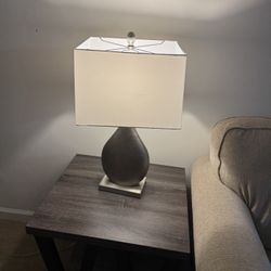Designer Gold Lamps with White Shades - $50 for Both