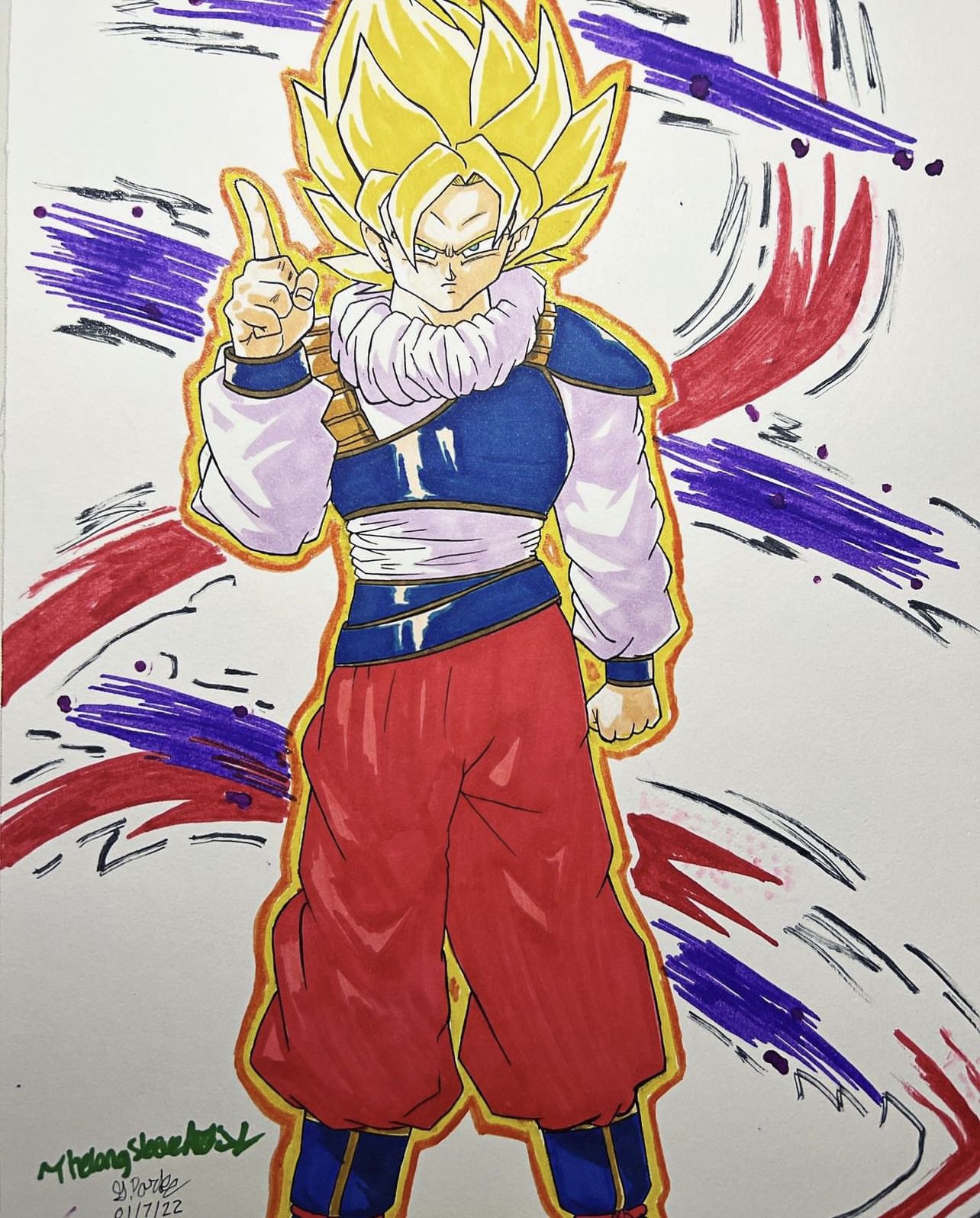 Goku Super Saiyan Drawing 