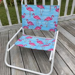 Pink Flamingo Beach Chair