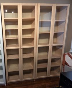 Ikea Billy Bookcase with glass doors