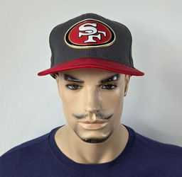 New Era 9Fifty San Francisco 49ers 7 1/4 Fitted Hat Gray Red McCaffrey Kittle