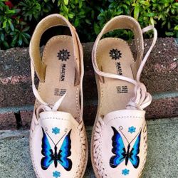 Size 9 Women's Huarache Artesenal Mexicano Mexican sandals Multiple Designs Ankle Strap