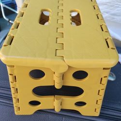 Daiso Step Stool Folding Chair Fabric Cot Chair Stool