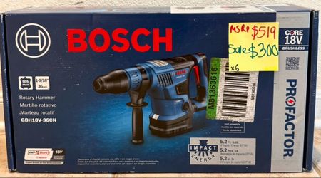 Bosch SDS Max Cordless Rotary Hammer Drill 1 9/16” Variable Speed 18V 8 Amp Tool Only New In Box