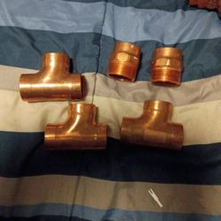 1 1/2 Copper Fittings  Tee  Male Thread Female 