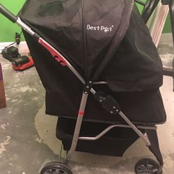Two-seater dog stroller