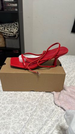 Red Kitten Heels