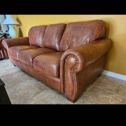 Leather Couch & Love Seat
