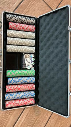 Poker chips set
