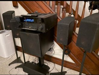 Home theater speaker set up