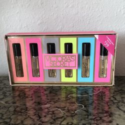 Victoria’s Secret 6pc Mini Eau De Parfum Gift Box Set .09fl oz Each-New In Box