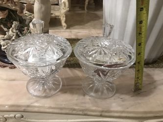2 piece crystal pieces