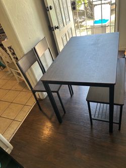 Table and chairs