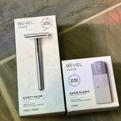 Bevel Safety Razor + 30 Replacement razors
