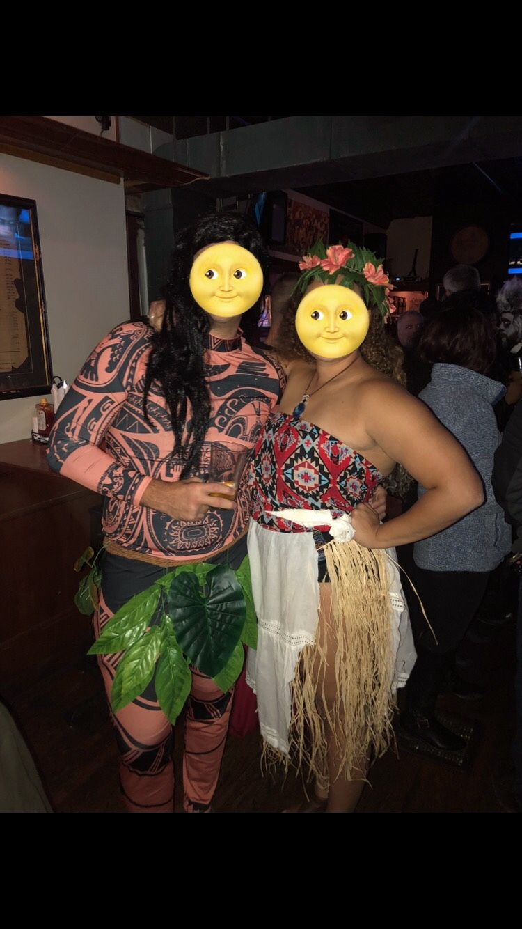 Moana and Maui Halloween costume