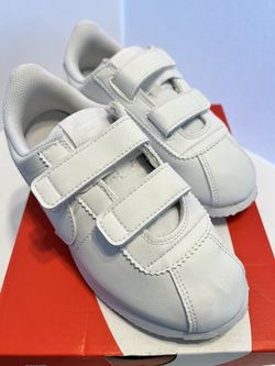 Nike Cortez Basic Youth Shoes-White-White Athletic 