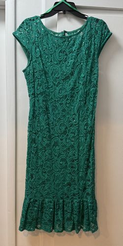 Emerald Sequin midi dress - Size 14
