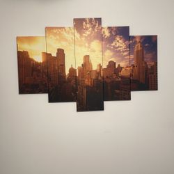 Multi Panel NYC Skyline Artwork 