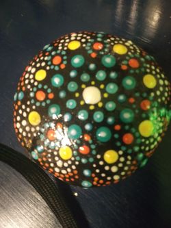 Dot Art painted on rocks