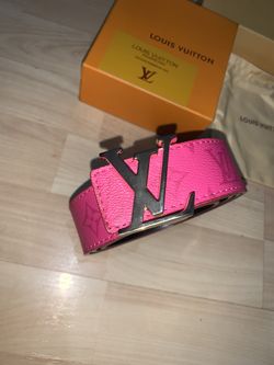 Pink louis vuitton belt 
