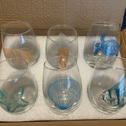 Brand New In The Box Ocean Theme Tumblers