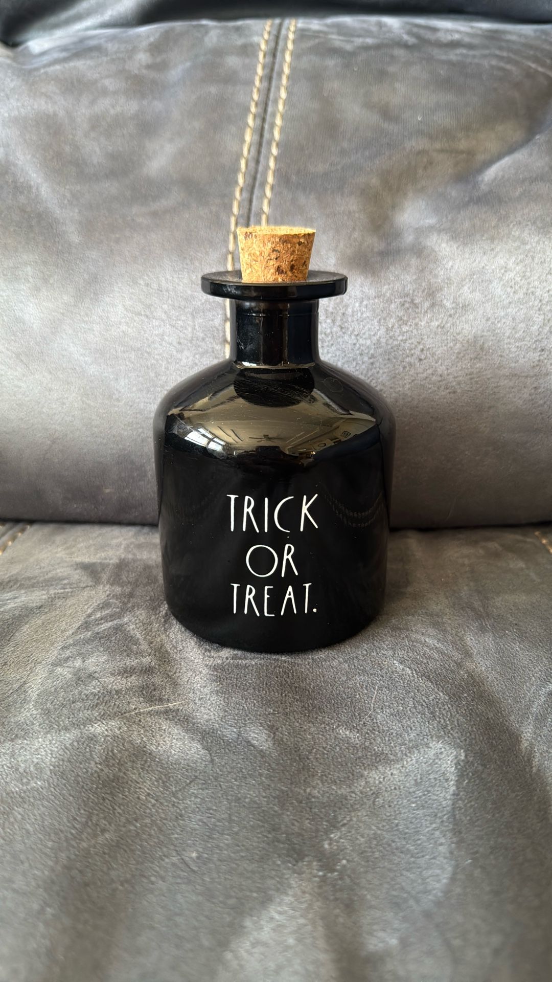 New Without Tags Rae Dunn Potion Bottle With Cork Lid Trick Or Treat Halloween Decoration