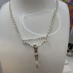 925 Sterling Silver 30” Chain Mexican Silver Cadena De Plata Mexicana 30” Pulgadas Larga 