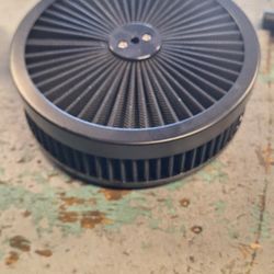 9" Open Top  Filter  4 Barrel Air Cleaner  Black,holley Edelbrock.  New 35th Ave And McDowell Phx 