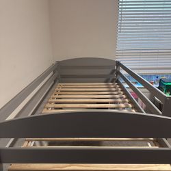 Two Grey Bunk Beds-$150